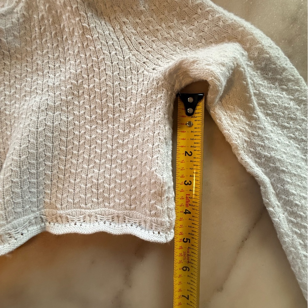 Polo by Ralph Lauren Button white cropped Cardigan size 6x - Picture 9 of 11